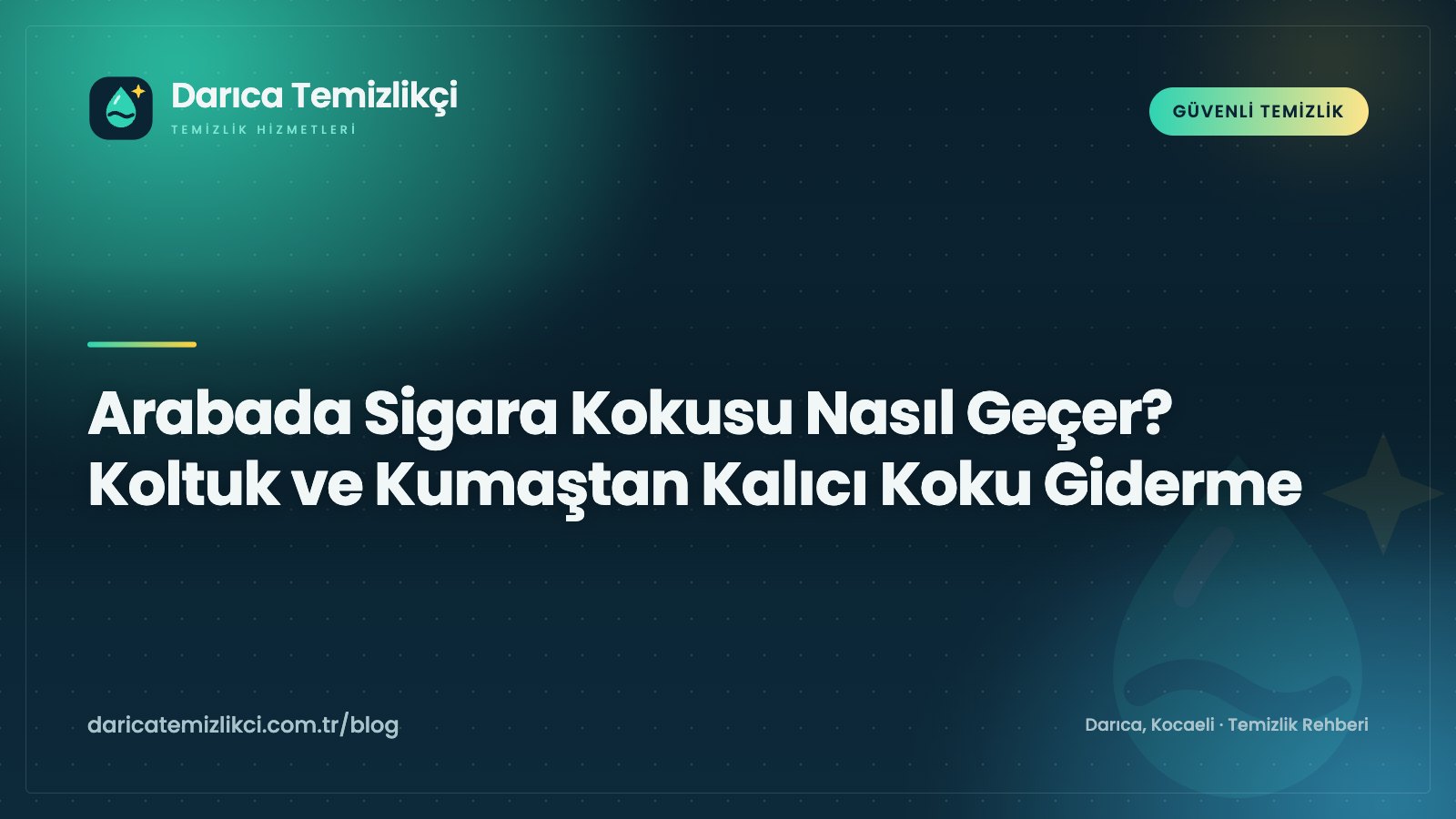 Arabada sigara kokusu nasıl geçer sorusunu gösteren karbonat serpilmiş araç koltuğu