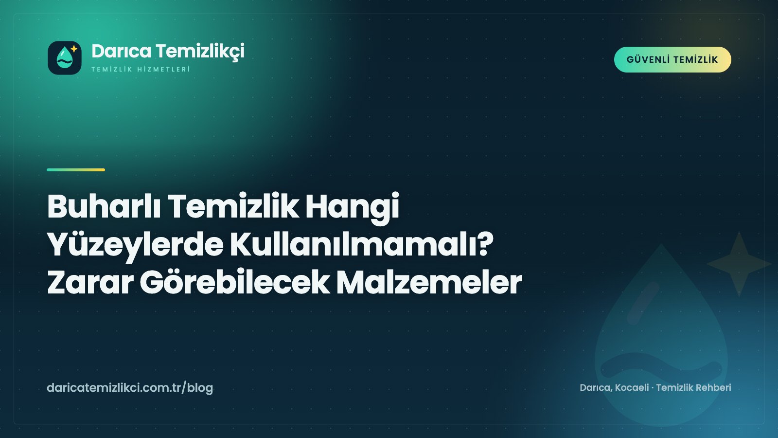 Buharlı temizlik hangi yüzeylerde kullanılmamalı sorusunu gösteren, mermer ve ahşap zemine yaklaştırılan buharlı temizleyici başlığı