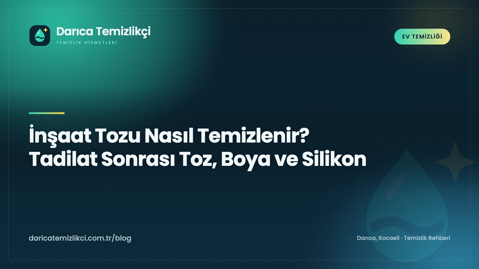 Tadilat sonrası inşaat tozu temizliği için HEPA süpürge, mikrofiber bez ve toz maskesi