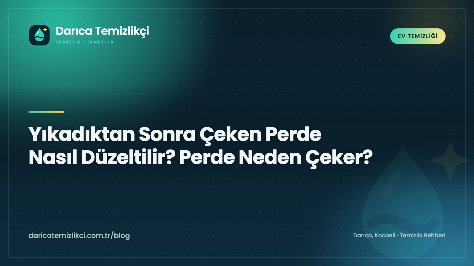 Çeken perde nasıl düzeltilir: ıslak perdeyi germe yöntemiyle düzeltme